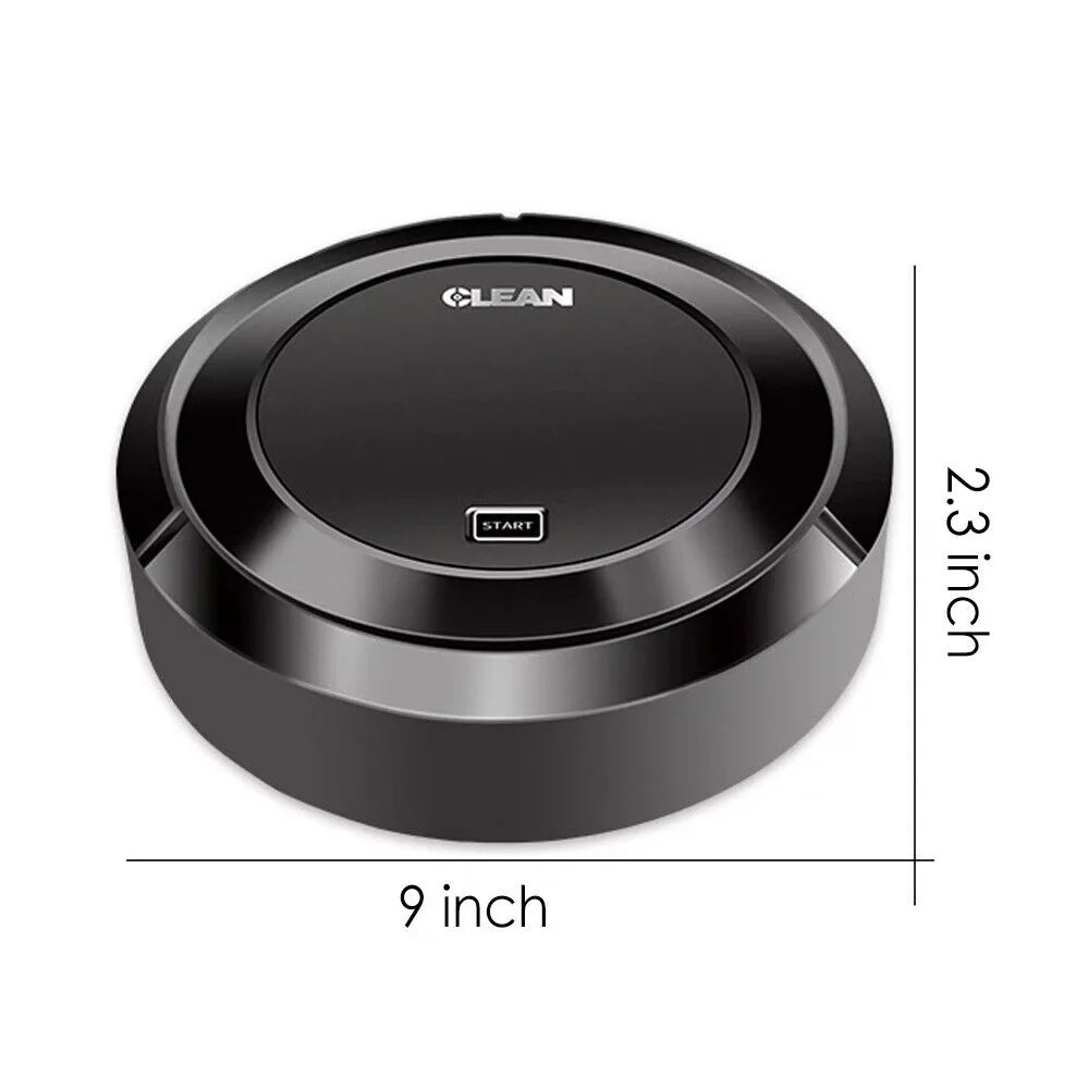 White Robot Vacuum Cleaner by JahyShow - Smart Sweeping, USB Rechargeable