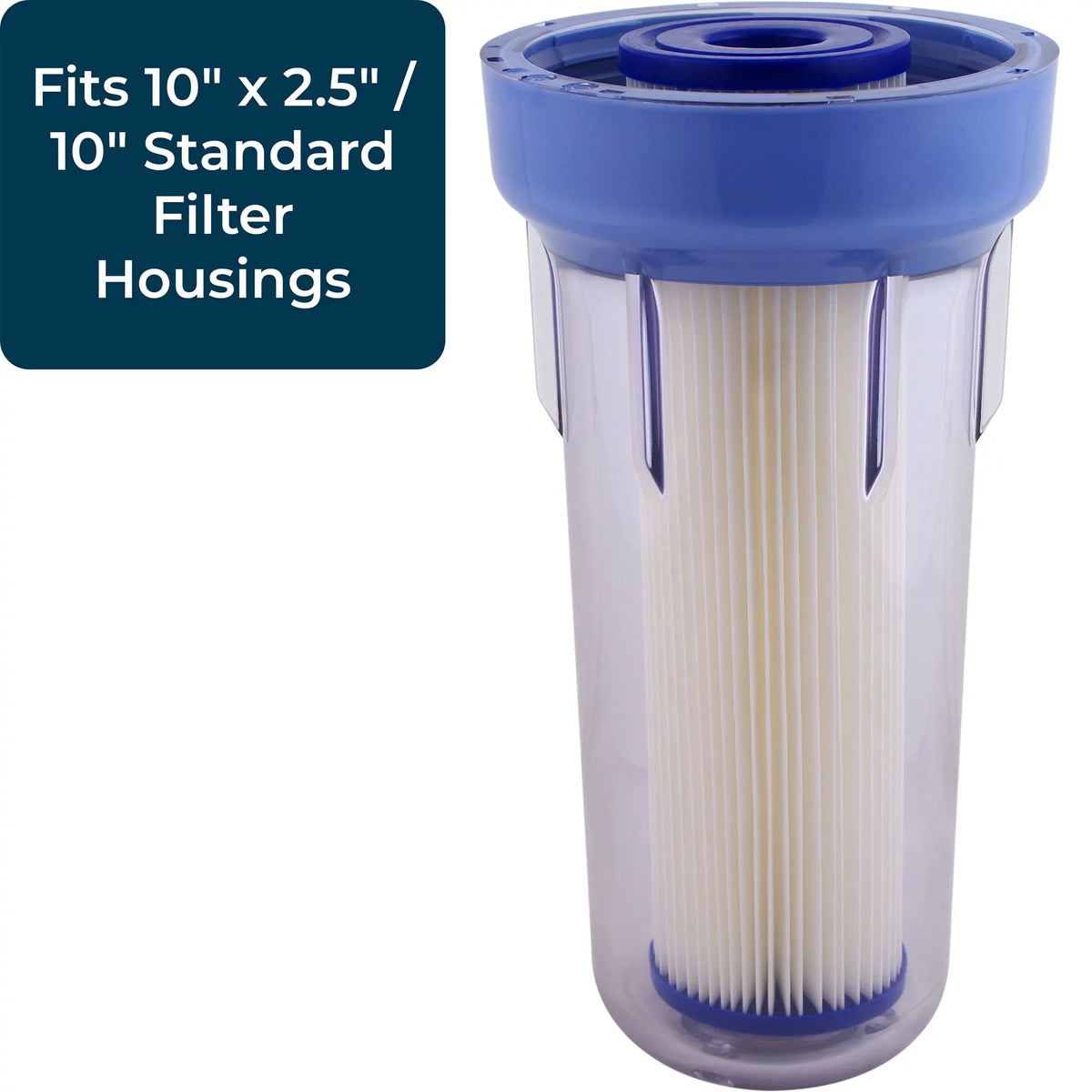 SpiroPure 10x2.5in 20 Micron Pleated Cellulose Polyester Filter (24 Pack)