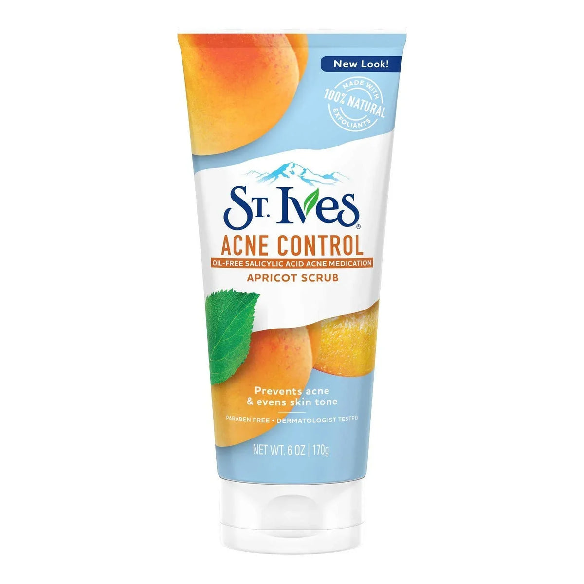 Pack of (3) St. Ives Apricot Scrub Blemish And Blackhead Control Oily / Acne Prone Skin 6 oz