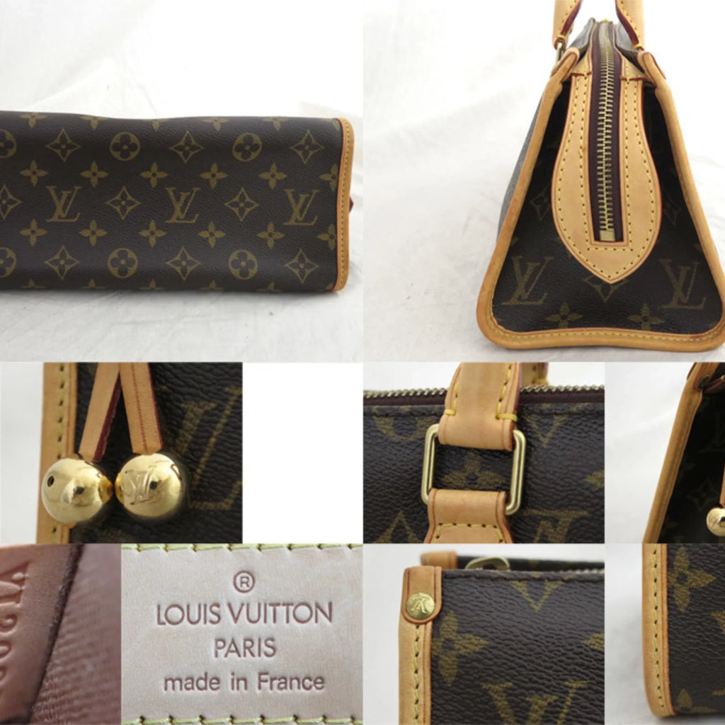 Pre-Owned Louis Vuitton LOUIS VUITTON Handbag Monogram Popincourt Canvas Brown Women's M40009 e54399a (Good)
