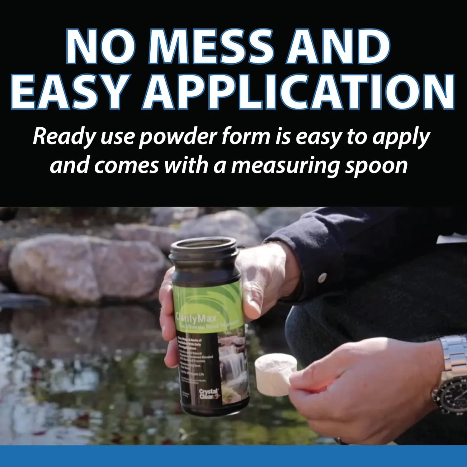 CrystalClear ClarityMax - Pond, Stream & Waterfall Treatment - 6 pounds treats up to 48,000 gallons
