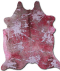 Bonafide cowhide rugs for sale DISTRESSED FUCHSIA rug