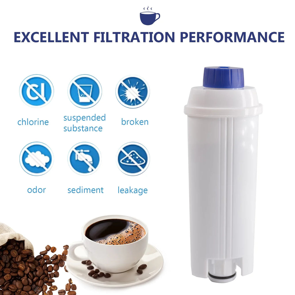 4Pcs Coffee Replacement Filter Cartridge Replacement Filter Coffee Filter Fitting with Delonghi DSL C002 Maker Machine Coffee Machine Accessory Filter for Coffee Maker