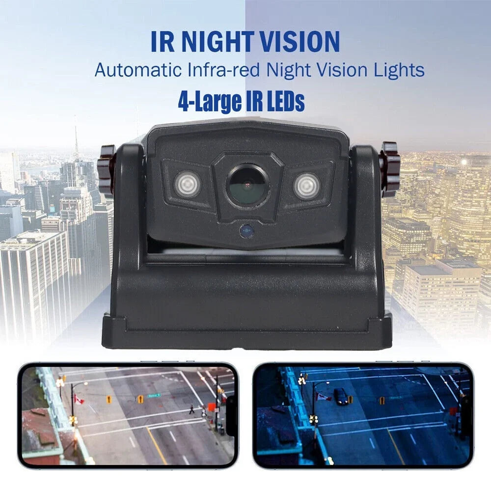 JLLOM Magnetic WiFi Wireless Backup Camera, 9600mAh Battery, Excellent for Front/Rear Vehicle View