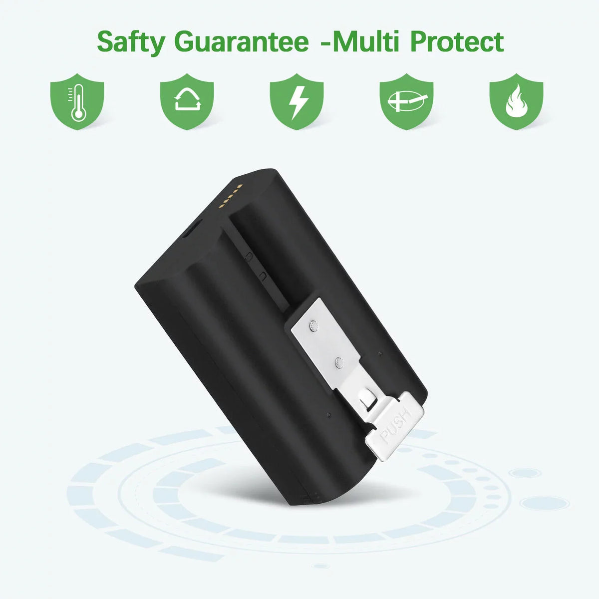 EBL 3-Pack Rechargeable Doorbell Replacement Battery Suitable with Ring Video Doorbell 2/3/3 Plus/4, Spotlight Cam, Stick Up Cam, for Ring Doorbell Camera, Backup Batteries 6040mAh 3.65V