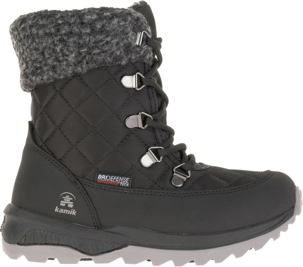 Kamik Libra big kids Winter waterproof Boots black Size 3 youth New in box