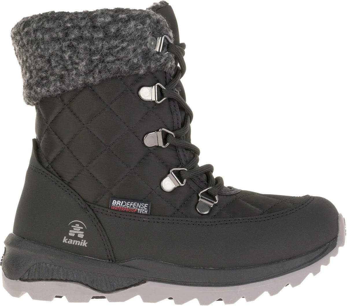 Kamik Libra big kids Winter waterproof Boots black Size 3 youth New in box