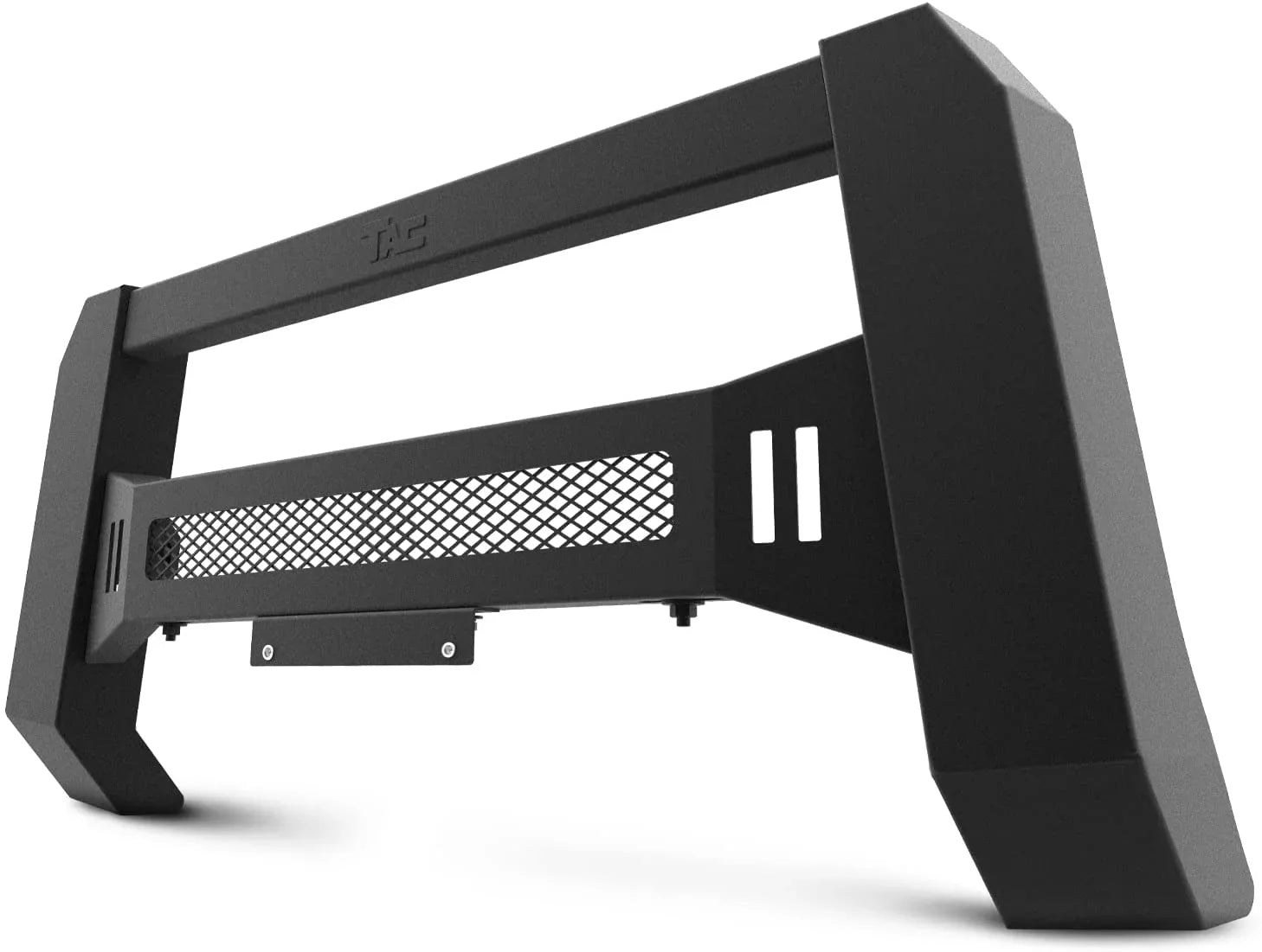 TAC Modular Bull Bar Matching with 2005-2023 Toyota Tacoma Pickup Truck Fine Textured Black (Predator Mesh Version)