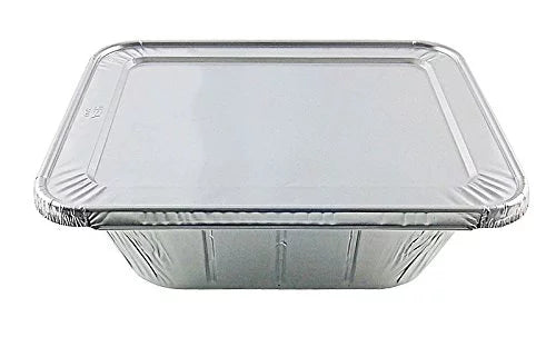Handi-Foil Half-Size Extra-Deep TruFit Aluminum Foil Steam Table Pan w/Lid Comb (Pack of 100)