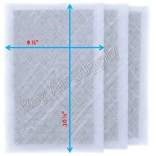 RAYAIR SUPPLY 12x12 Replacement Filter Pads Suitable with MicroPower Guard Air Cleaner (3 Pack) WHITE