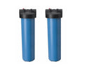 2 Pack: Big Blue Housing Canister Water Sump 1" NPT w/ Pressure Relief for 4.5" x 20" Whole House Filters