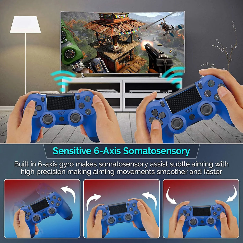 PRO Wireless GamePad Fitting with Samsung Galaxy A11/A51/A71/5G/71s 5G UW Controller Plus 1;000 Battery/Built-In Speaker/Gyro/Remote BlueTooth Slim (Blue)