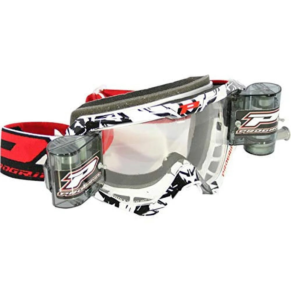 Pro Grip 3450 MX Goggles w/Mounted Roll Off System Black