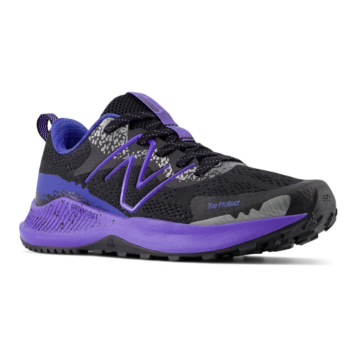 New Balance Dynasoft Nitrel v5 Boys Trail Shoes Color: Black Electric Indigo Size: 5 WIDE