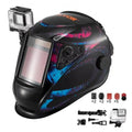 Vevor 5.888 to 13 in. True Color Solar Powered Auto Darkening Welding Helmet for 4-ARC Sensor Wide Shade