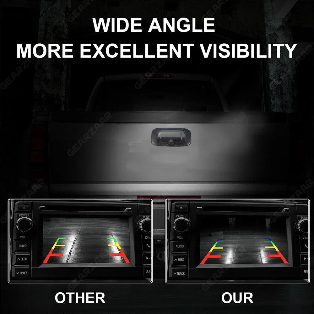 High Resolution Night Vision Direct Replacement Rear View Backup Camera For Chevy GMC Silverado/Sierra Rear Tailgate Handle -15130742 Free Shipping