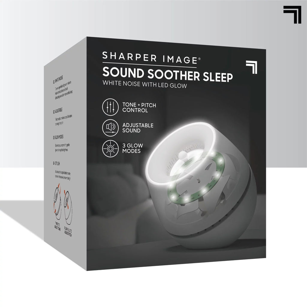 Sharper Image® Sound Soother Wind, White Noise Machine With LED Glow