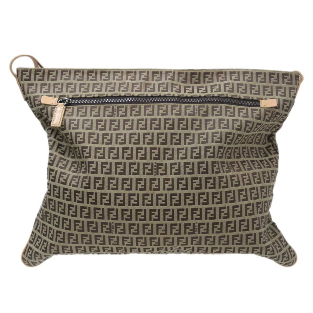 Pre-Owned FENDI Shoulder bag Zucca pattern Brown 2355.7VA020.28E (Good)