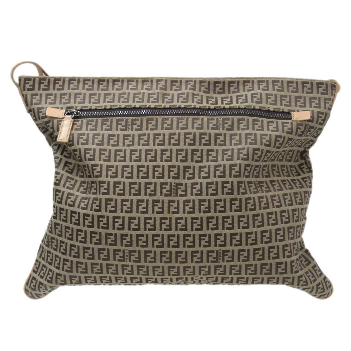 Pre-Owned FENDI Shoulder bag Zucca pattern Brown 2355.7VA020.28E (Good)