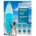 Inflatable Stand Up Paddle Boards 10'8''*33"*6" With Premium SUP Accessories & Backpack, Leash, Paddle, Hand Pump,Wide Stance, Non-Slip Comfort Deck for Youth & Adults