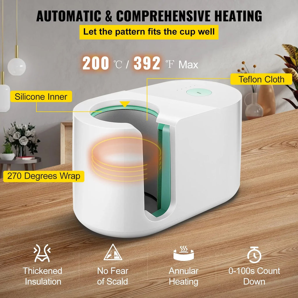 BENTISM Mug Press Machine, Automatic Mug Heat Press 11-15oz, One-touch Setting, Cup Transfer Sublimation Portable Coffee Presser, Pro Easy Mug Press Machine DIY Printing