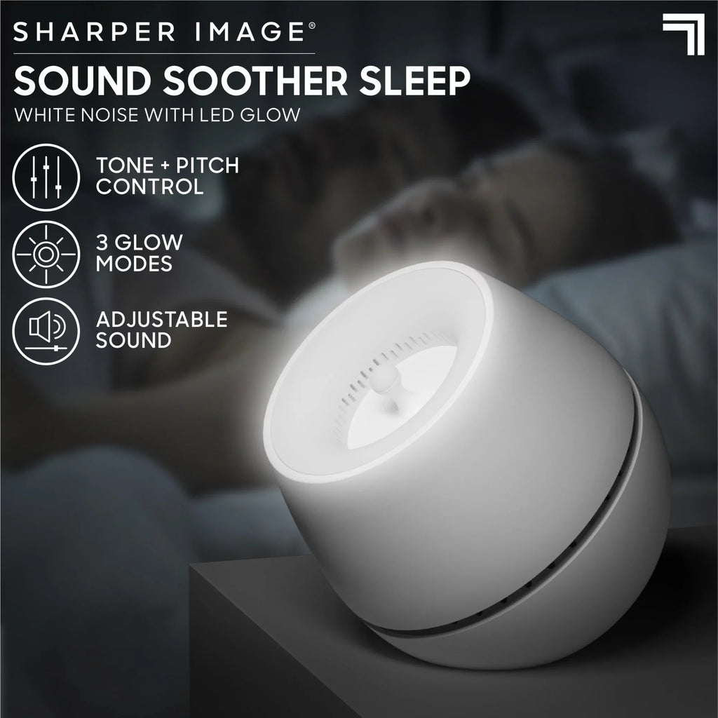 Sharper Image® Sound Soother Wind, White Noise Machine With LED Glow