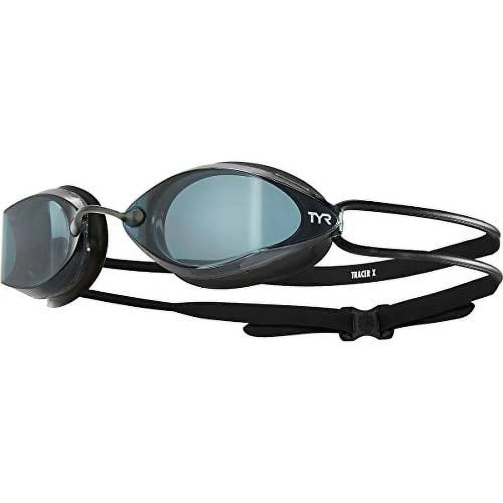 TYR Tracer X Racing Goggle Swim Goggle - Black Smoke Lens