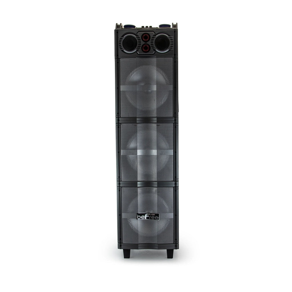 beFree Sound beFree 10" Portable Bluetooth Speaker w/Triple Subwoofers & Microphone
