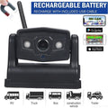 JLLOM Magnetic WiFi Wireless Backup Camera, 9600mAh Battery, Excellent for Front/Rear Vehicle View