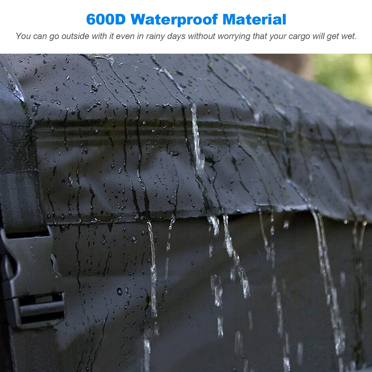 Htovila 600D Waterproof Cargo Bag Car Roof Cargo Carrier Universal Luggage Bag Storage Cube Bag for Travel Camping