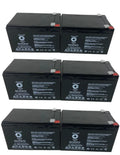 SPS Brand 12V 12Ah Replacement Battery (SG12120T2) for Pride TRAVELPro 3-Wheel Travel Pro Portable Scooter (6 Pack)
