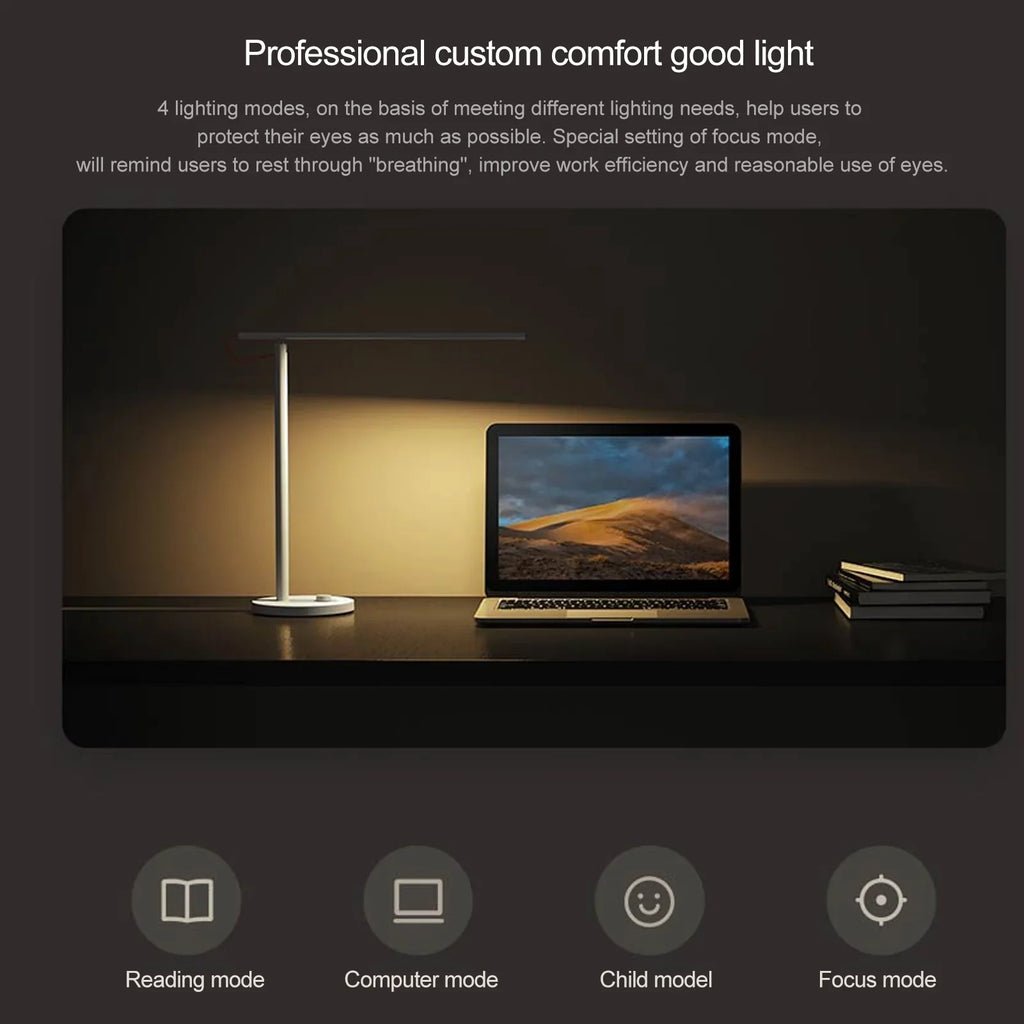 Beffin Desk Smart Remote Control Dimmable Table Lamps Desklight Support Mobile Phone App Control 4 Mode,Flicker-Free Ra>95