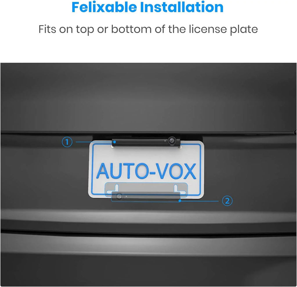 Auto-Vox Wireless Backup Camera Support 2 Channel Camera, Car Reverse Camera, Dual Backup Camera No Wiring Installation (TW1)