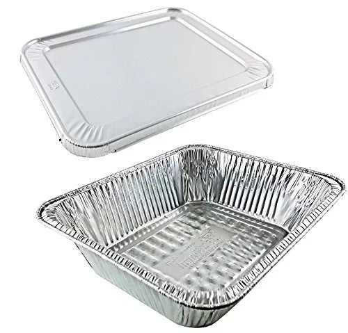 Handi-Foil Half-Size Extra-Deep TruFit Aluminum Foil Steam Table Pan w/Lid Comb (Pack of 100)