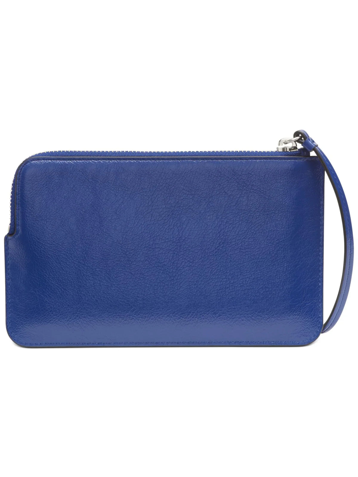 DKNY Women's Blue Rhinestone Quilted Faux Leather Wristlet