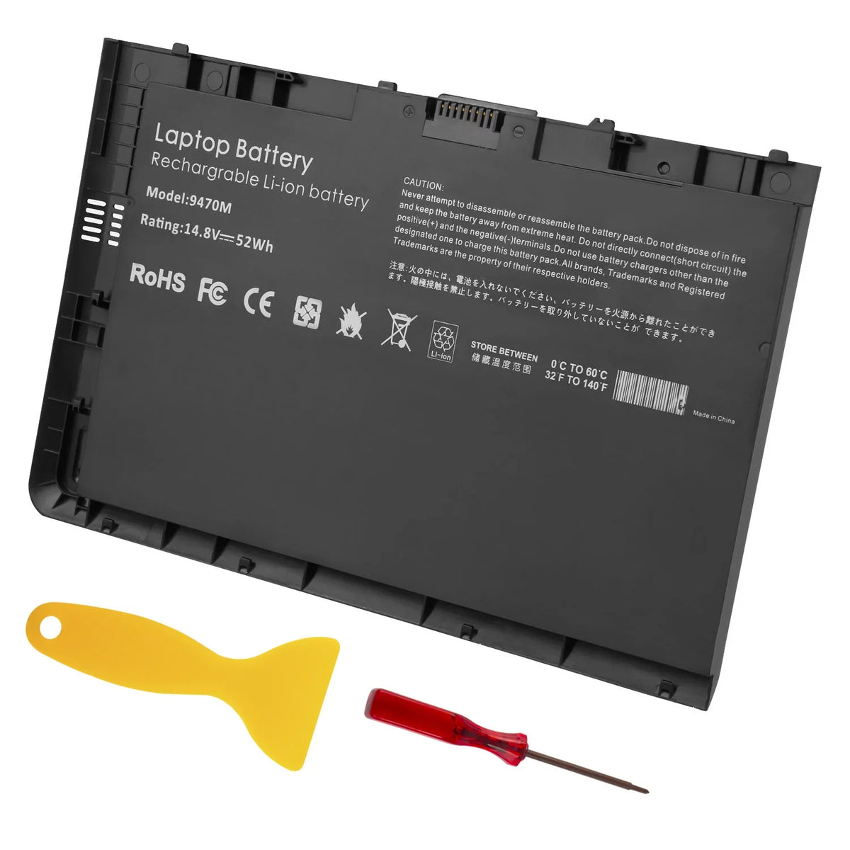 NEW BT04XL Battery For HP EliteBook Folio 9480m Ultrabook