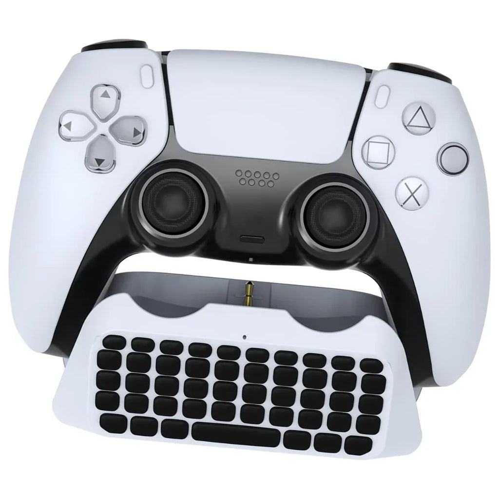 Sony Playstation 5 Disc Version Console with Extra White Controller, Surge QuickType 2.0 Wireless PS5 Controller Keypad and Sackboy: A Big Adventure Bundle