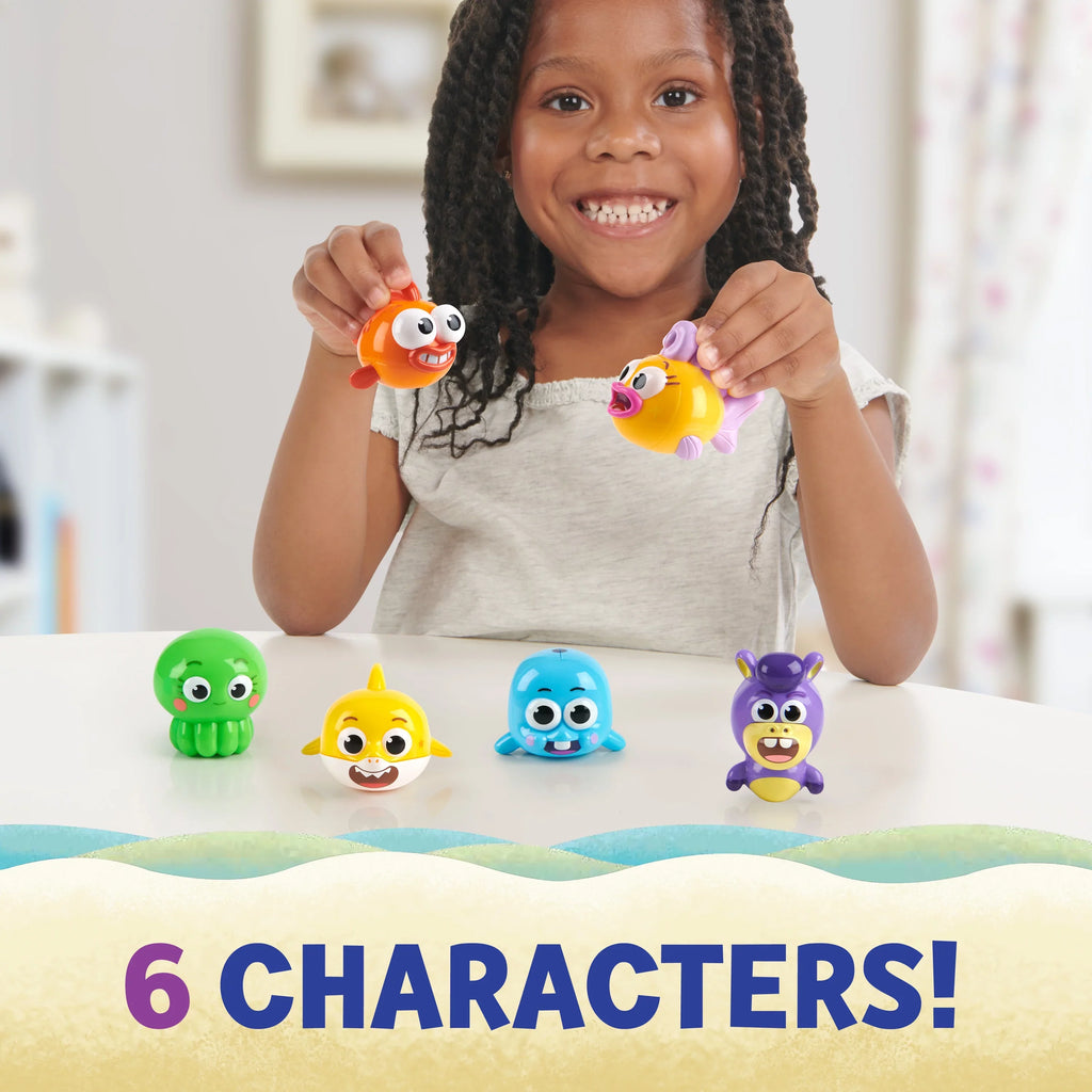 Baby Shark's Big Show! Collectible Figures, 6-Pack, Multicolor