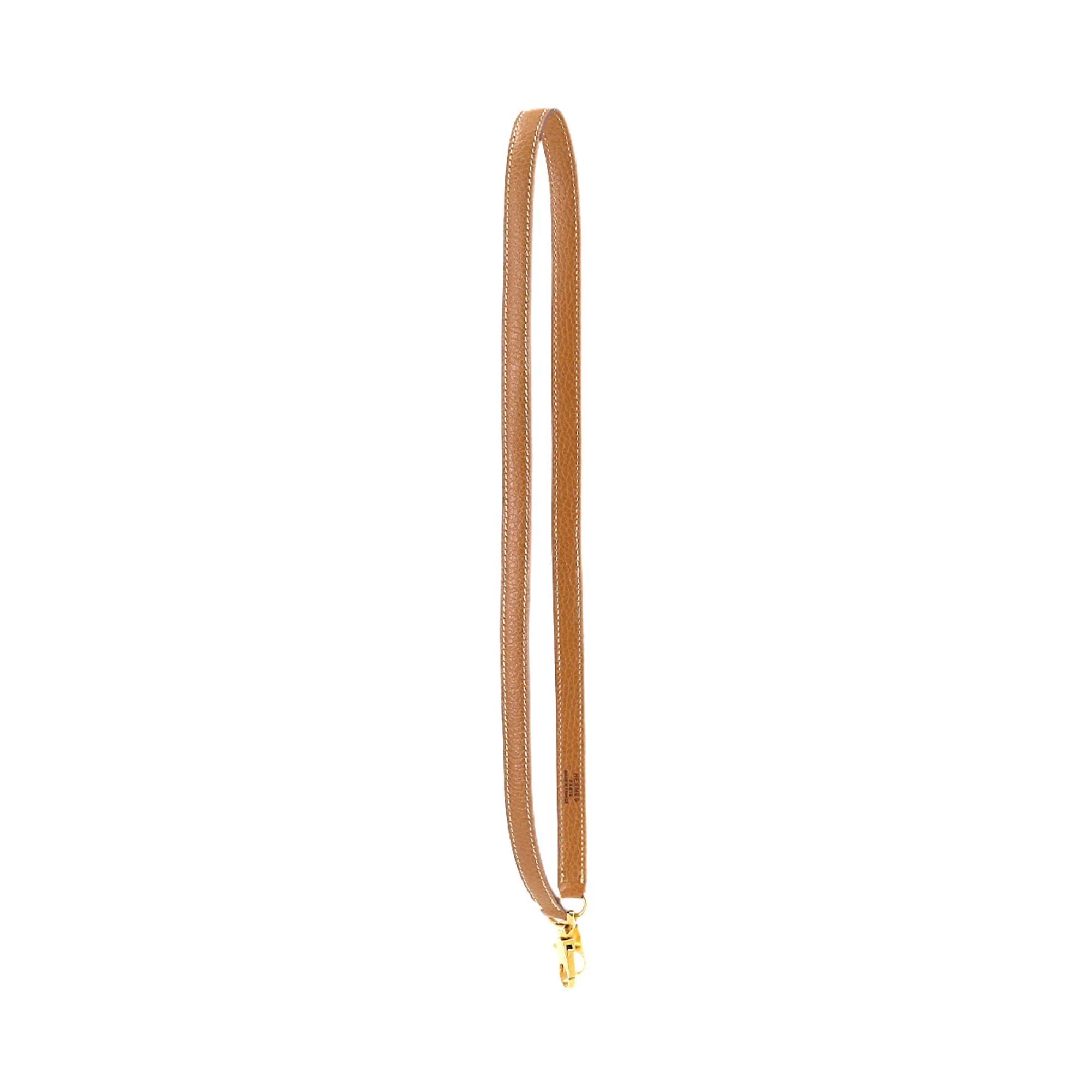 Pre-Owned Hermes HERMES Kelly Bolide shoulder strap Ardennes gold Shoulder (Good)