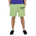 Moschino Men's Light Green Logo-Print Organic-Cotton Shorts, Brand Size 46 (US Size 30)