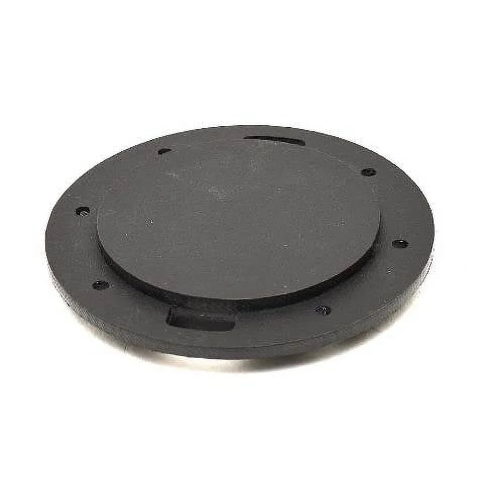 Lowe Ship Deck Plate 2128329 | Ski Pylon 2 1/2 Inch Black Starboard
