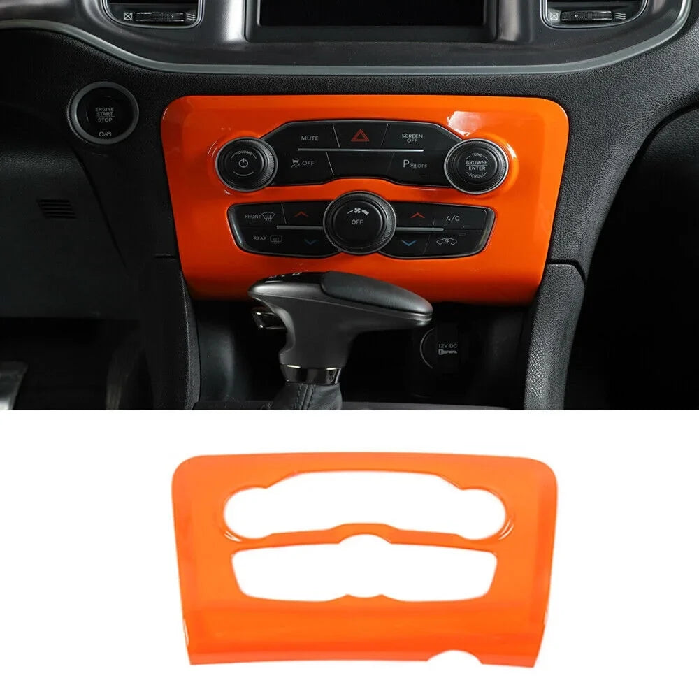Teledu 14x Orange Inner Set Center Console Dash Protection Trim Kit