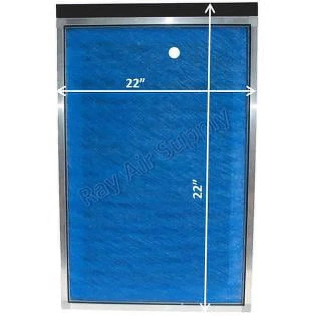 RAYAIR SUPPLY 22x22 Replacement Filter Pads Matching with MicroPower Guard Air Cleaner (3 Pack) BLUE
