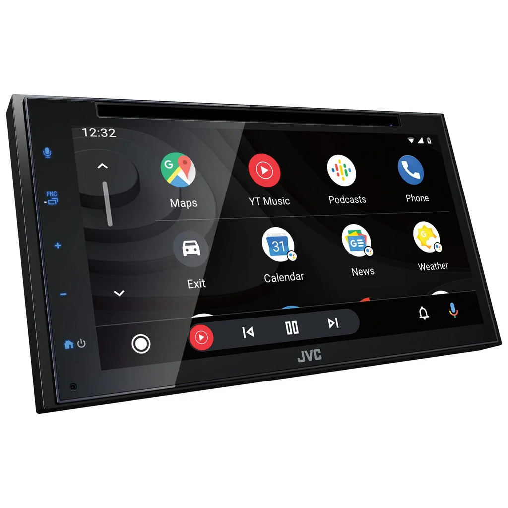 Restored Premium JVC KW-V66BT 6.8-inch Double-Din in-Dash DVD Receiver with Bluetooth, Apple Carplay, Android Auto, and SiriusXM Ready (Refurbished)