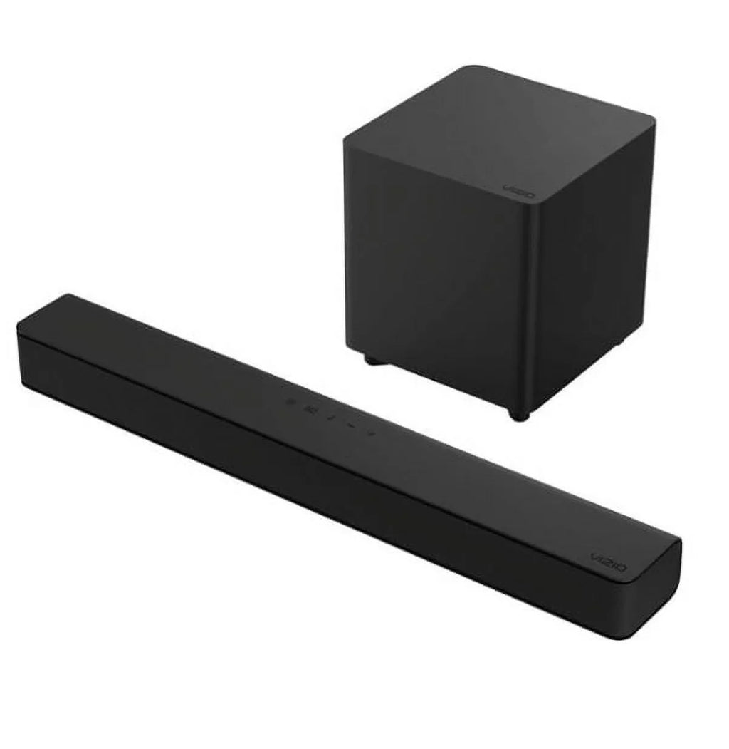 Restored VIZIO V21tJ8 2.1Channel VSeries Home Theater Sound Bar with DTS Virtual:X and Wireless Subwoofer Black (Refurbished)