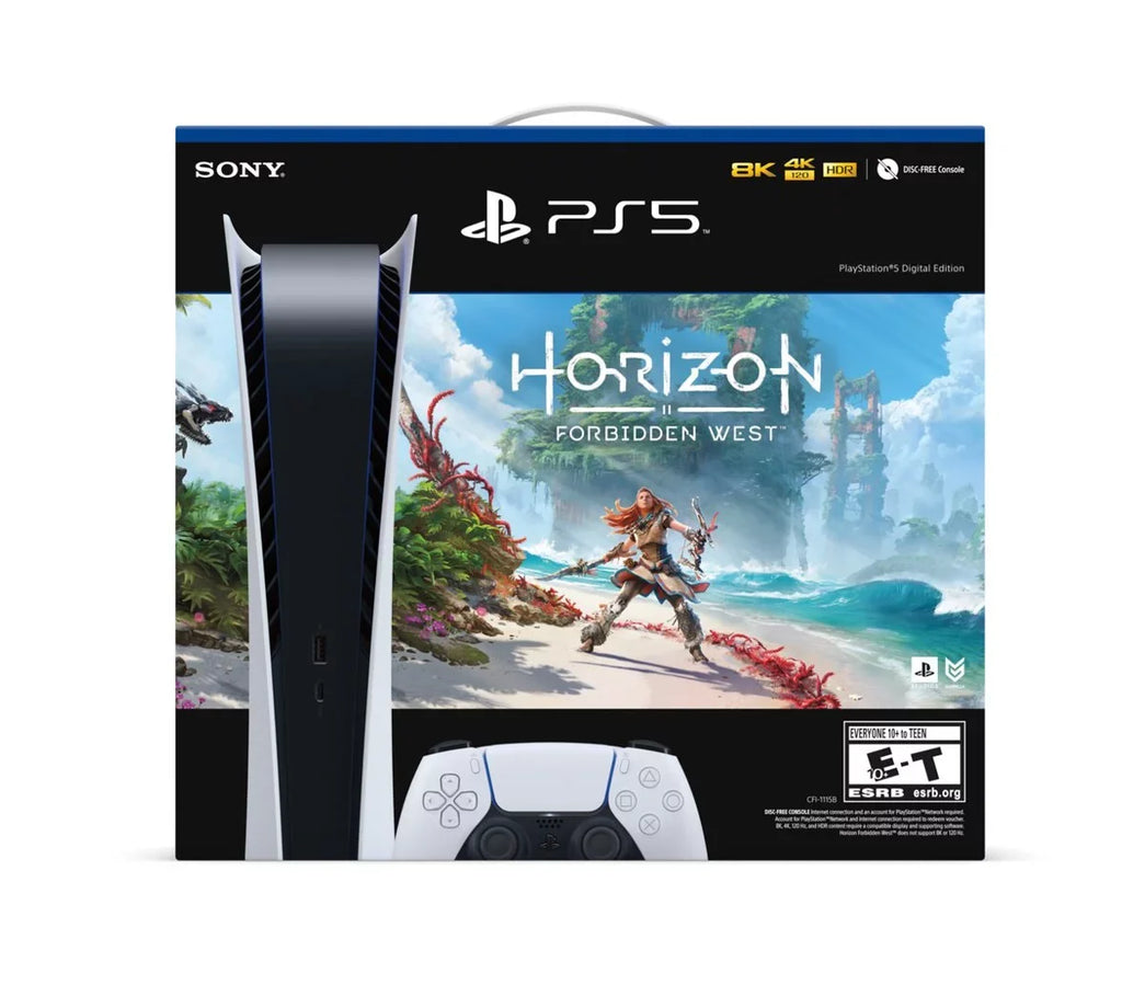 Sony PlayStation 5 Digital Edition Horizon Forbidden West™ Bundle with Extra DualSense Controller