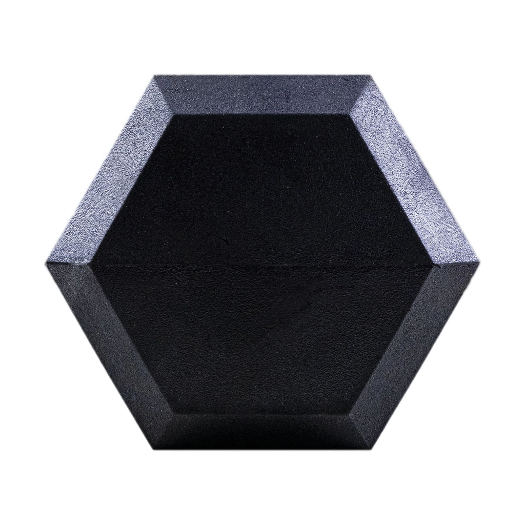 Clean Nut - Hex Rubber Dumbbells with Metal Handles - 15LB Pair