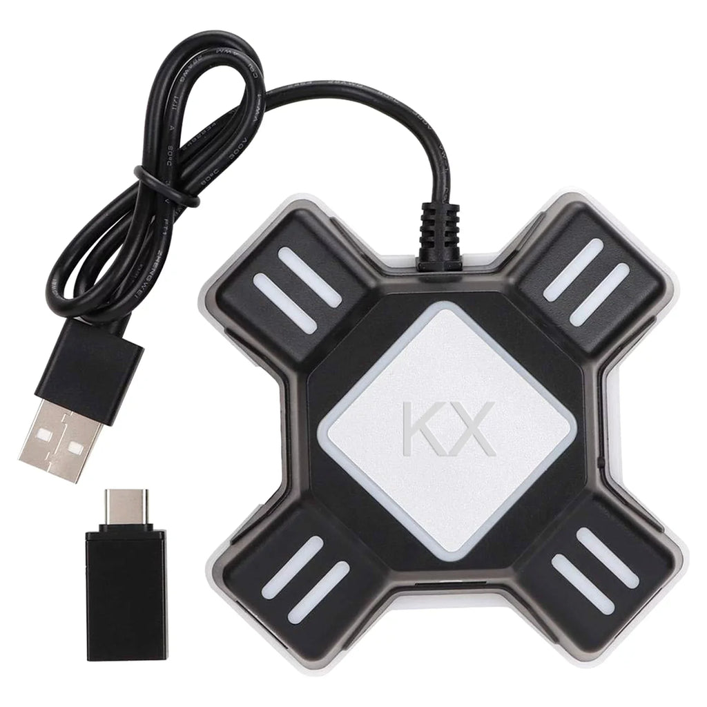 Abody Keyboard Mouse Adapter Portable Mouse Keyboard Converter Adapter Replacement for Switch/X-box/PS5/P-S-4/PS3 KX Gamepad Controller Adapter