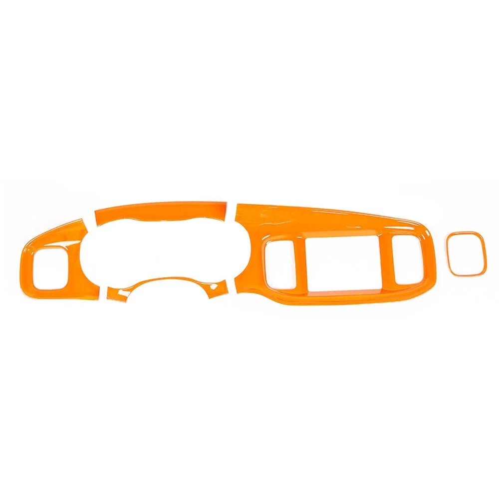Teledu 14x Orange Inner Set Center Console Dash Protection Trim Kit