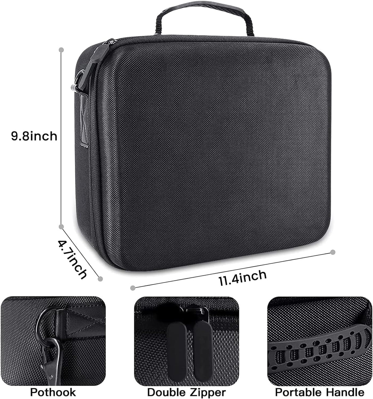 HEYSTOP Carrying Case Matching with Nintendo Switch / Switch OLED Model 2021, Portable Hard Shell Travel Bag for Switch Console & Accessories